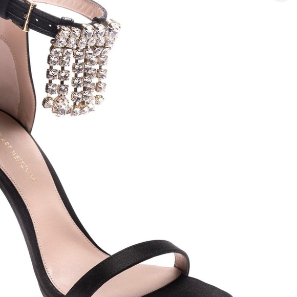 ❌SALE❌ Stuart Weitzman darknavy Nudist Silk Satin Sandals - Picture 5 of 14